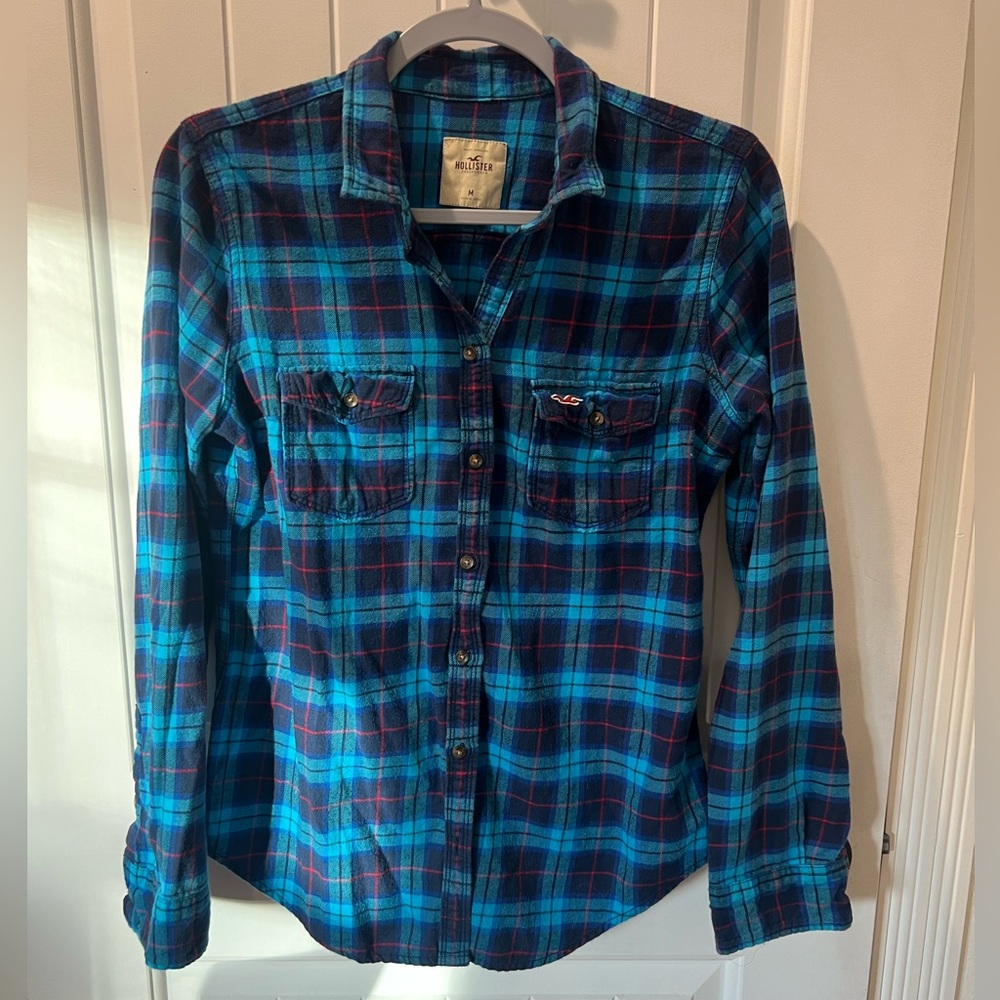 Hollister cotton flannel button down shirt